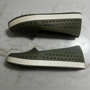 Joybees Women's Espadrille shoes in the Dusty Olive Size 8